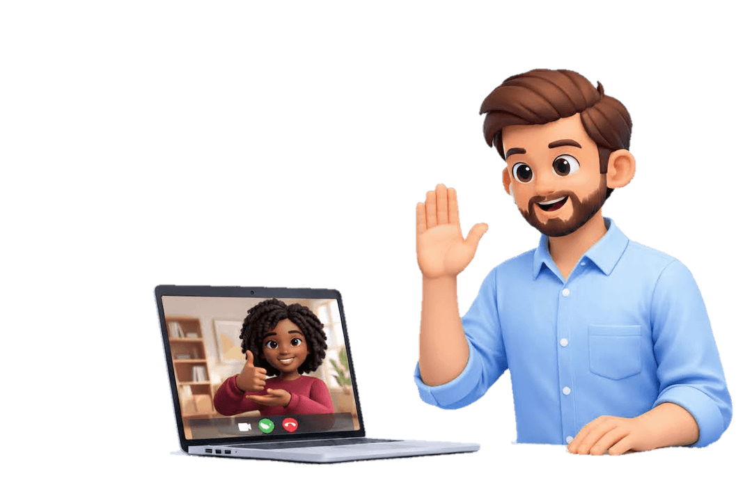Sign language video call